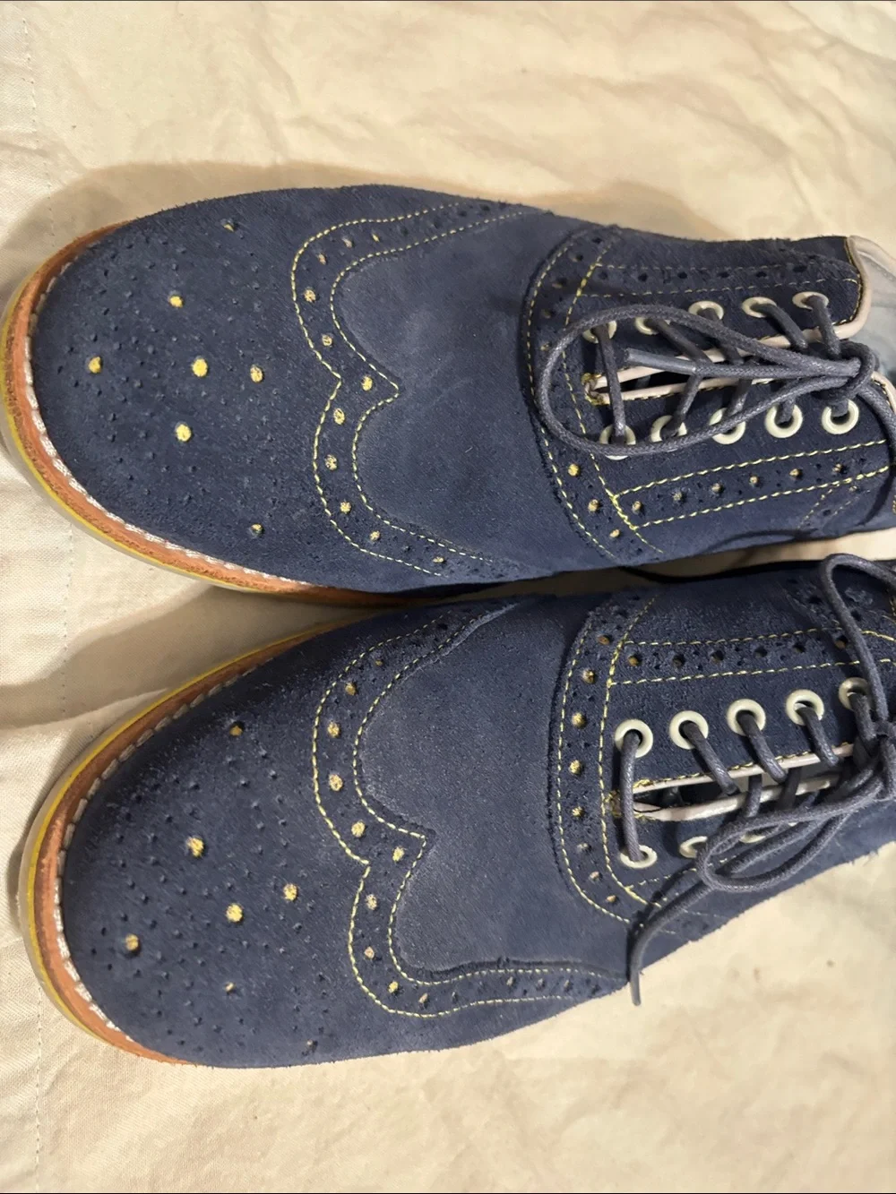 Johnston & Murphy navy suede